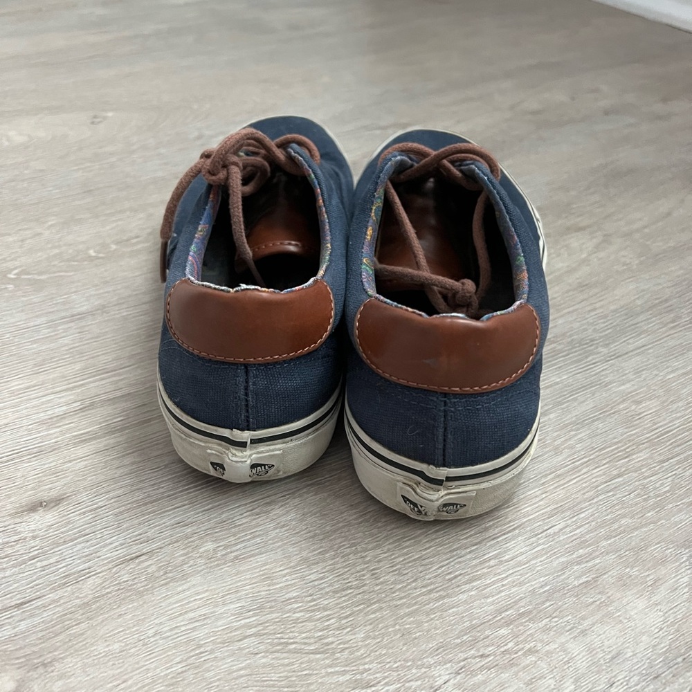 Navy & brown men’s Vans (size 10) - Picture 3 of 4